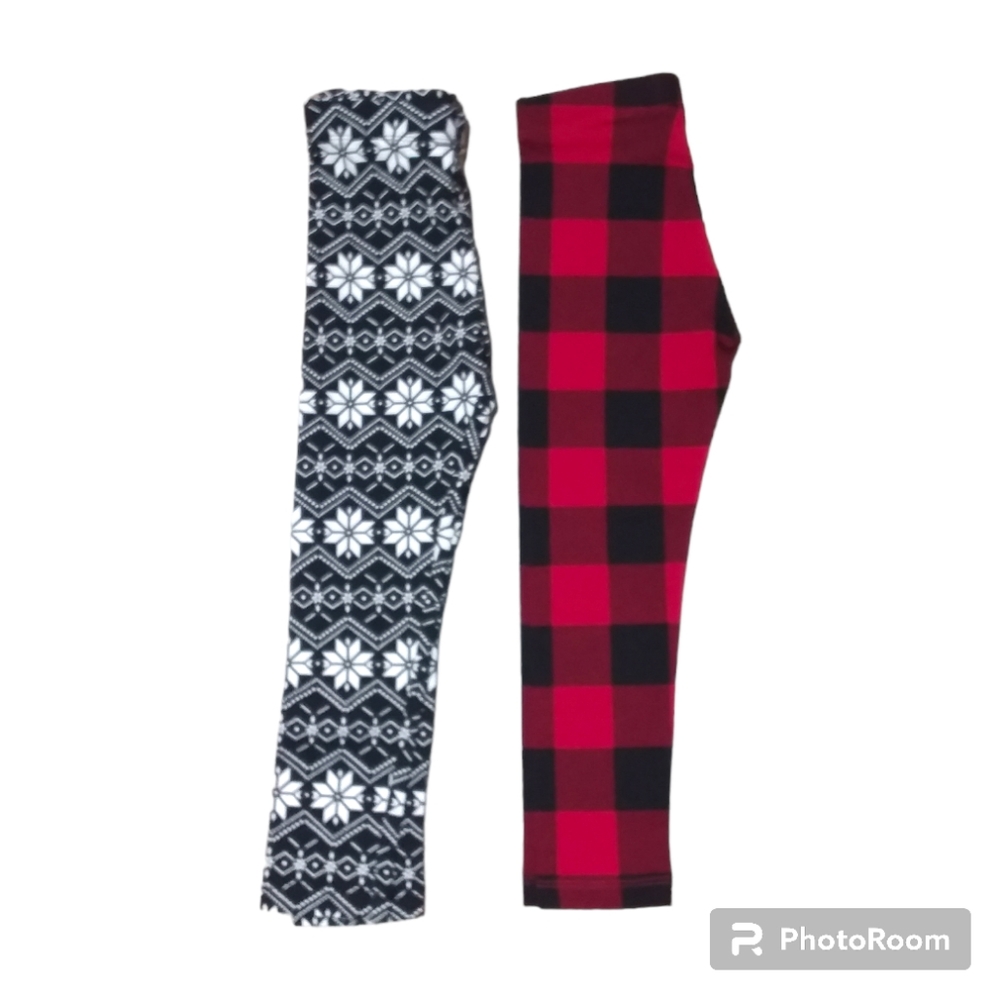 NEW Joe Fresh Girls Seasonal Leggings Set of 2